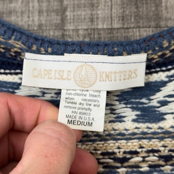 Vintage Cape Isle Knitters Sweater Vest - Picture 3 of 5